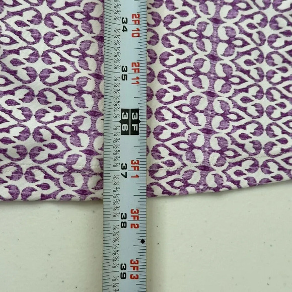 J. MCLAUGHLIN Shift Dress M Catalina Cloth Purple Abstract Print Stretch Nylon - Picture 8 of 9